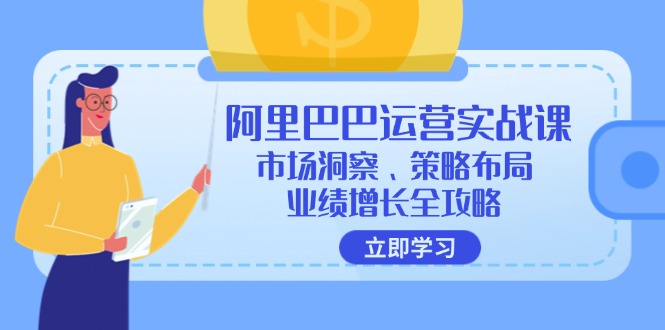 （12385期）阿里巴巴运营实战课：市场洞察、策略布局、业绩增长全攻略-副业猫