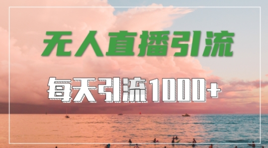 抖音快手视频号全平台通用，无人直播引流法，超暴力引流1000+高质量精准创业粉【揭秘】-副业猫