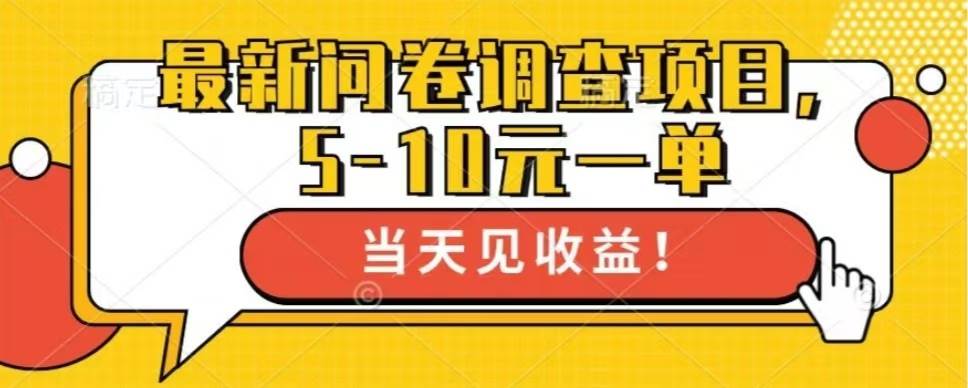 （13167期）最新问卷调查项目，单日零撸100＋-副业猫