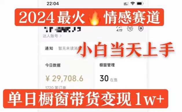 2024最火情感赛道单月变现2w+，多平台发布，100%原创玩法，小白当天上手-副业猫