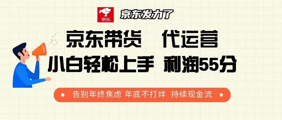 （13833期）京东带货 代运营 利润55分 告别年终焦虑 年底不打烊 持续现金流-副业猫