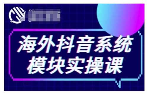 海外抖音Tiktok系统模块实操课，TK短视频带货，TK直播带货，TK小店端实操等-副业猫