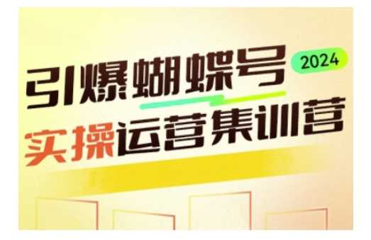 引爆蝴蝶号实操运营，助力你深度掌握蝴蝶号运营，实现高效实操，开启流量变现之路-副业猫